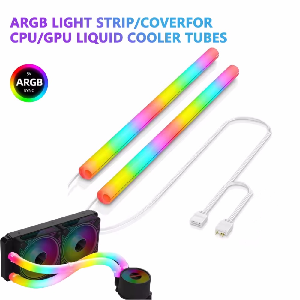 Aio Liquid Cooler - Elastyczna osłona/pokrowiec na neonową listwę LED