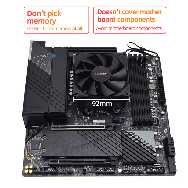 Teucer Wysokość 45 mm Chłodnic – Cpu Heatsink recenzja i cena