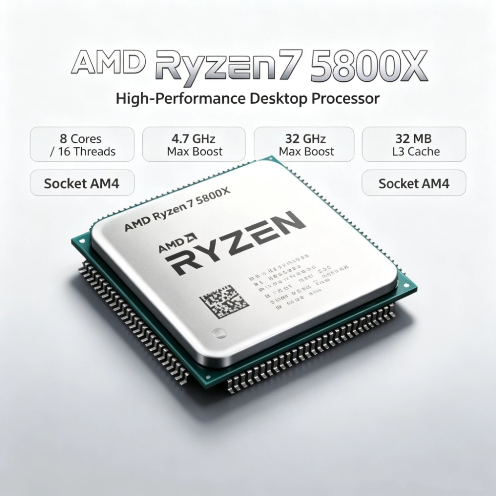 AMD Ryzen 7 5800X Odblokowany  – Cpu Fan recenzja i cena