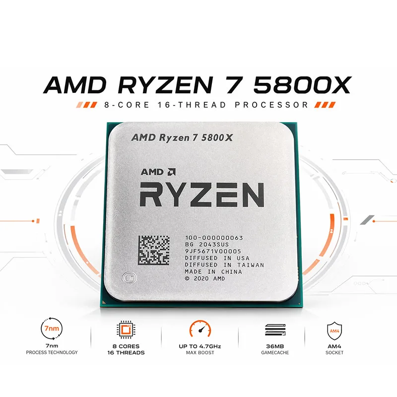 AMD Ryzen 7 5800X Odblokowany  – Cpu Fan recenzja i cena